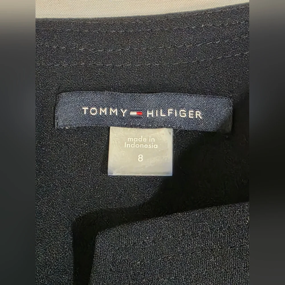Tommy Hilfiger Scuba Crepe Sheath Dress In Navy Womens Size 8 New With Tags - Picture 12 of 12